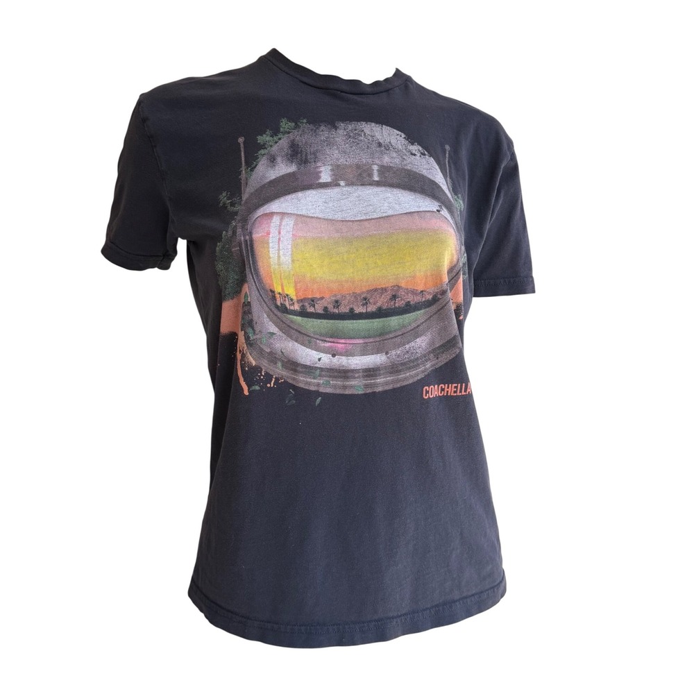 Coachella T-Shirt Astronaut 2015 Lineup Graphic Indie Sleaze Desert Core Small
